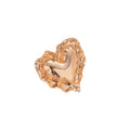 European Metal Double Layer Wrinkled Open Ring For Women view 5