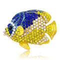 Premium Alloy Rhinestone Ocean Fish Brooch Pin For Fashion Clothing view 5