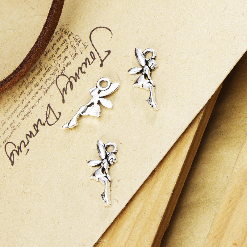 Mini Angel Alloy Charm Pendant for DIY Jewelry