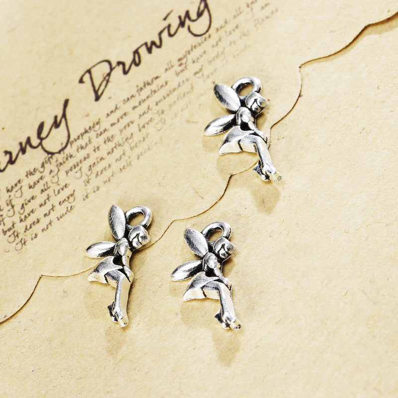 Mini Angel Alloy Charm Pendant for DIY Jewelry