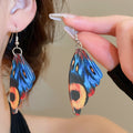 Acrylic Butterfly Wing Pendant Drop Earrings Statement Light Luxury Ear Hook Jewelry view 1