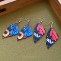 Acrylic Butterfly Wing Pendant Drop Earrings Statement Light Luxury Ear Hook Jewelry view 4