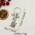 Silver Zinc Alloy Sea Turtle Jewelry Findings Accessories for DIY Jewelry Making view 2