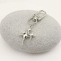 Metal Y2K Star Keychain Backpack Charm Holiday Gift view 3
