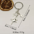 Metal Star Moon Keychain Bag Charm Phone Gift view 2