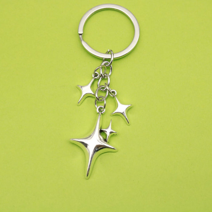 Metal Star Moon Keychain Bag Charm Phone Gift
