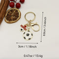 Gold Zinc Alloy Soccer Ball Jewelry Findings Accessories for DIY Jewelry Making – Gold view 2