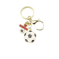 Gold Zinc Alloy Soccer Ball Jewelry Findings Accessories for DIY Jewelry Making – Gold view 5