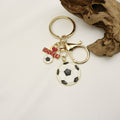 Gold Zinc Alloy Soccer Ball Jewelry Findings Accessories for DIY Jewelry Making – Gold view 4