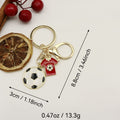 Gold Zinc Alloy Soccer Ball Jewelry Findings Accessories for DIY Jewelry Making view 2