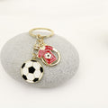 Gold Zinc Alloy Soccer Ball Jewelry Findings Accessories for DIY Jewelry Making view 3