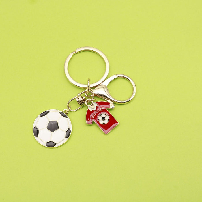Gold Zinc Alloy Soccer Ball Jewelry Findings Accessories for DIY Jewelry Making