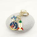 Metal Cartoon Astronaut Keychain Car Gift view 3