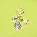 Metal Cartoon Astronaut Keychain Car Gift view 1