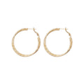 Copper Geometric Cross Circle Pendant Drop Earrings For Women Minimalist Office Fashion view 5