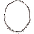 Old Money Style Multilayer Glass Bead Sweater Necklace With Round Geometric Chain Design view 5