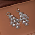 Luxury Alloy Rhinestone Scallop Shell Chandelier Drop Earrings For Women Elegant Fashion Earrings view 4