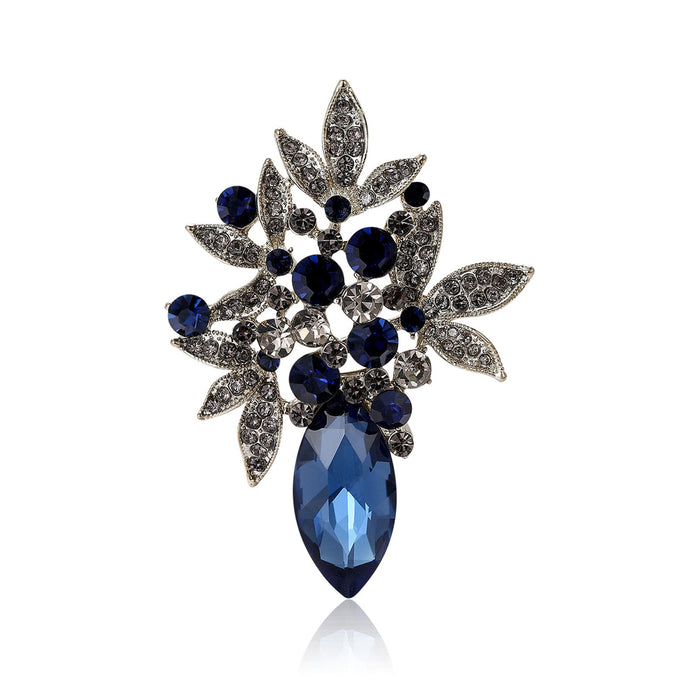 Alloy Glass Rhinestone Mini Brooch Pin For Women's Clothing Accessories