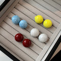 Alloy Geometric Round Ball Stud Earrings With Enamel Oil Drip, Light Luxury Vacation Style view 3