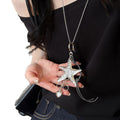 Light Luxury Copper Wax Cord Necklace With Geometric Oval Flower Heart Star Pendants view 5