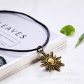 Cord Necklaces with Sun or Hexagram Pendants in Four Styles view 5