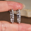 Statement Round Earrings For Women Commuter Style Asian Inspired Niche Trendy Jewelry view 2