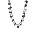 Bohemian Irregular Round Coconut Shell Tassel Pendant Necklace Ethnic Geometric Collarbone Jewelry view 5