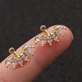 Minimalist Marquise Cartilage Stud Earrings For Women, Simple Daily Wear Trendy Ear Bone Pins view 2