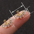 Minimalist Marquise Cartilage Stud Earrings For Women, Simple Daily Wear Trendy Ear Bone Pins view 4