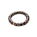 Vintage Leopard Print Acrylic Geometric Round Patchwork Bangle For Women Fashion OL Jewelry view 5
