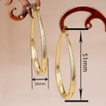 European Style Smooth Water Drop Ear Cuffs For Women, Electroplated Metal Fashion Earrings view 4