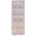 Faux Pearl Flower Stud Earrings For Women, Vacation Style Sweet Floral Fashion Jewelry view 5