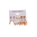 Alloy Steel Pin Rhinestone Butterfly Pearl Heart C Shape Stud Earrings For Women view 5