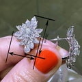 Luxury Stud Earrings For Women, Marquise Geometric Design Elegant Evening Dress Jewelry view 4