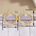 Women's Twisted Braided Spiral Ear Cuff, Trendy High-End Fashion Jewelry For Export Earrings view 3
