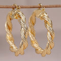 Women's Twisted Braided Spiral Ear Cuff, Trendy High-End Fashion Jewelry For Export Earrings view 1