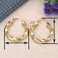 Hot Selling Spiral Double Sided Electroplated Ear Cuff Earrings For Women, Trendy Cool Girl Jewelry view 4