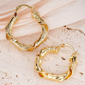Middle East Irregular Metal Ear Cuff Earrings, Knob Shape Design Trendy Cross Border Jewelry view 3