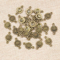 Alloy Double Loop Sunflower Pendant Charm 16x10mm 0.4g DIY Necklace Bracelet Accessory view 4
