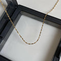 Stainless Steel Geometric Round Chain Necklace Minimalist Collarbone Choker For Women view 2