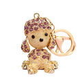 Jeweled Poodle Keychains and One Sheep Keychain With Wrist Straps view 5