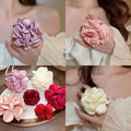 Fabric Silk Flower Open Ring Sweet Fairy Style Niche Designer Index Finger Accessory view 1
