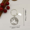 Metal Thank You Tree Of Life Keychain Teacher Gift view 2