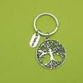 Metal Thank You Tree Of Life Keychain Teacher Gift view 1