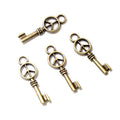 Alloy Key Pendant Charm 26x9mm 1g DIY Jewelry Accessory For Necklace Bracelet Making view 3