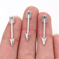 Alloy Arrow Charm Pendant For DIY Jewelry Accessories Necklace Bracelet 30x5mm 0.5g view 2