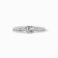 Women's Concentric Knot Ring, Daily Commuter Versatile Metal Imitation Silver Fashion Accessory view 2