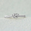 Women's Concentric Knot Ring, Daily Commuter Versatile Metal Imitation Silver Fashion Accessory view 1