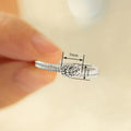 Women's Concentric Knot Ring, Daily Commuter Versatile Metal Imitation Silver Fashion Accessory view 4