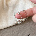 Copper Geometric Round Hoop Earrings Korean Minimalist Cool Style Elegant Statement Jewelry view 2